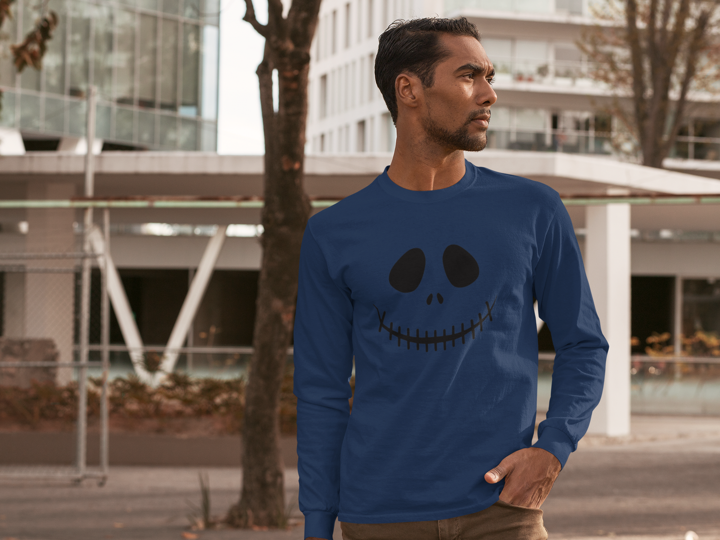 Smiling Jack Men's Premium Long Sleeve T-Shirt