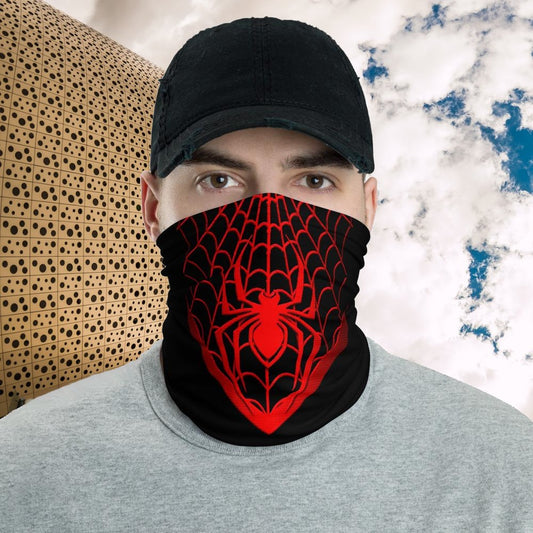 Red Spider Web Neck Gaiter