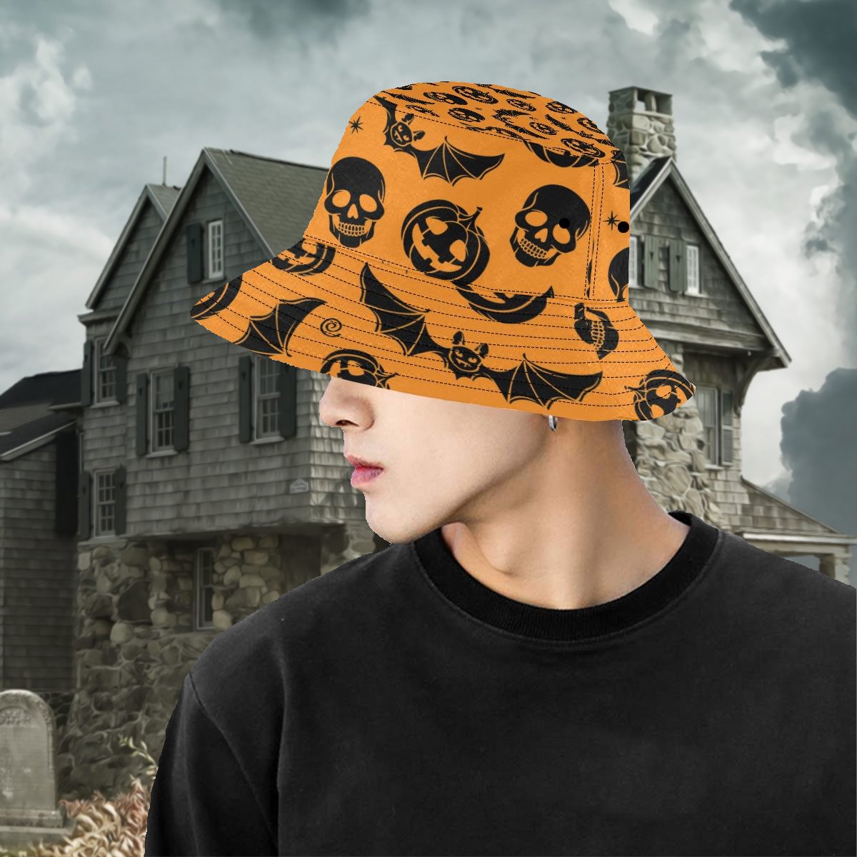 Retro Halloween Bucket Hat