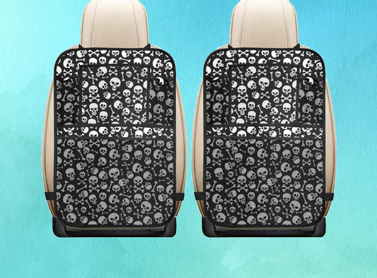 Skulls & Crossbones Car Seat Back Organizer (2-Pack)