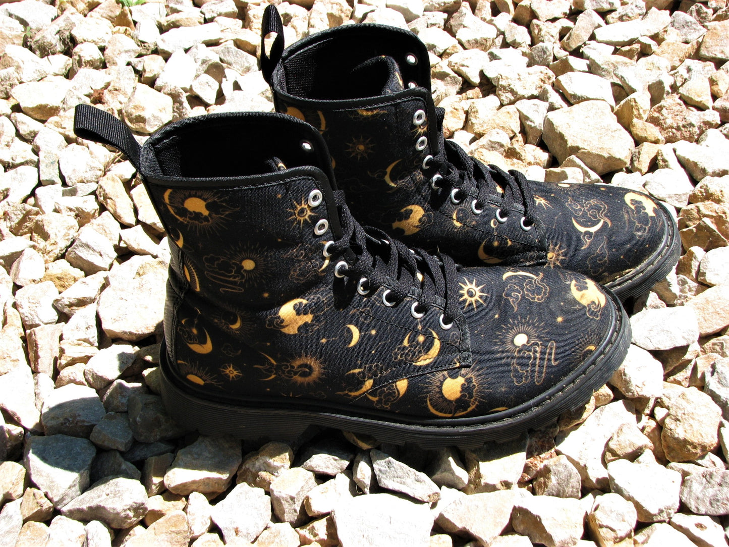 Sun and Moon Women's Canvas Boots