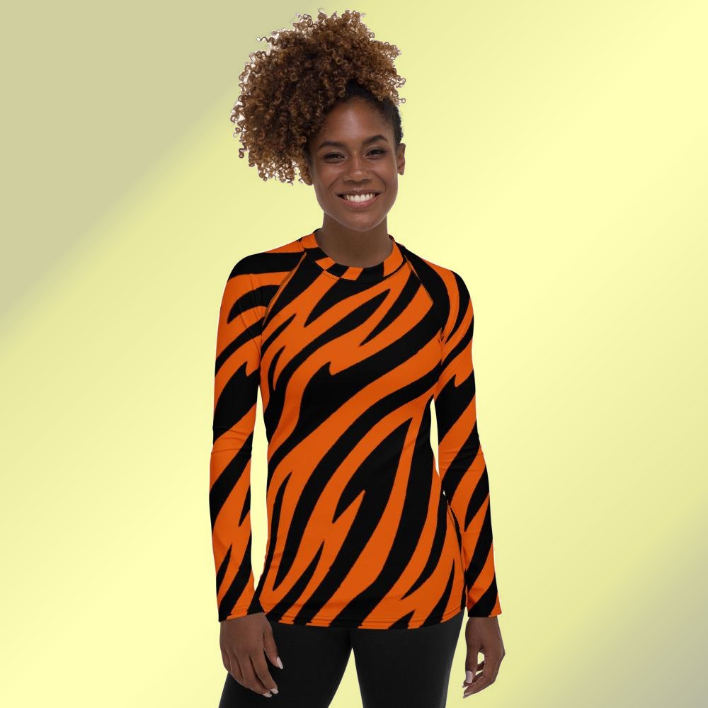 Tiger Stripe Women's Rash Guard