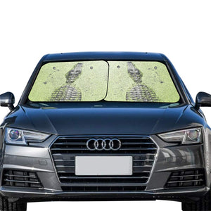 Gator in the Swamp Car Sun Shade(28" x 28")(Two Pieces)