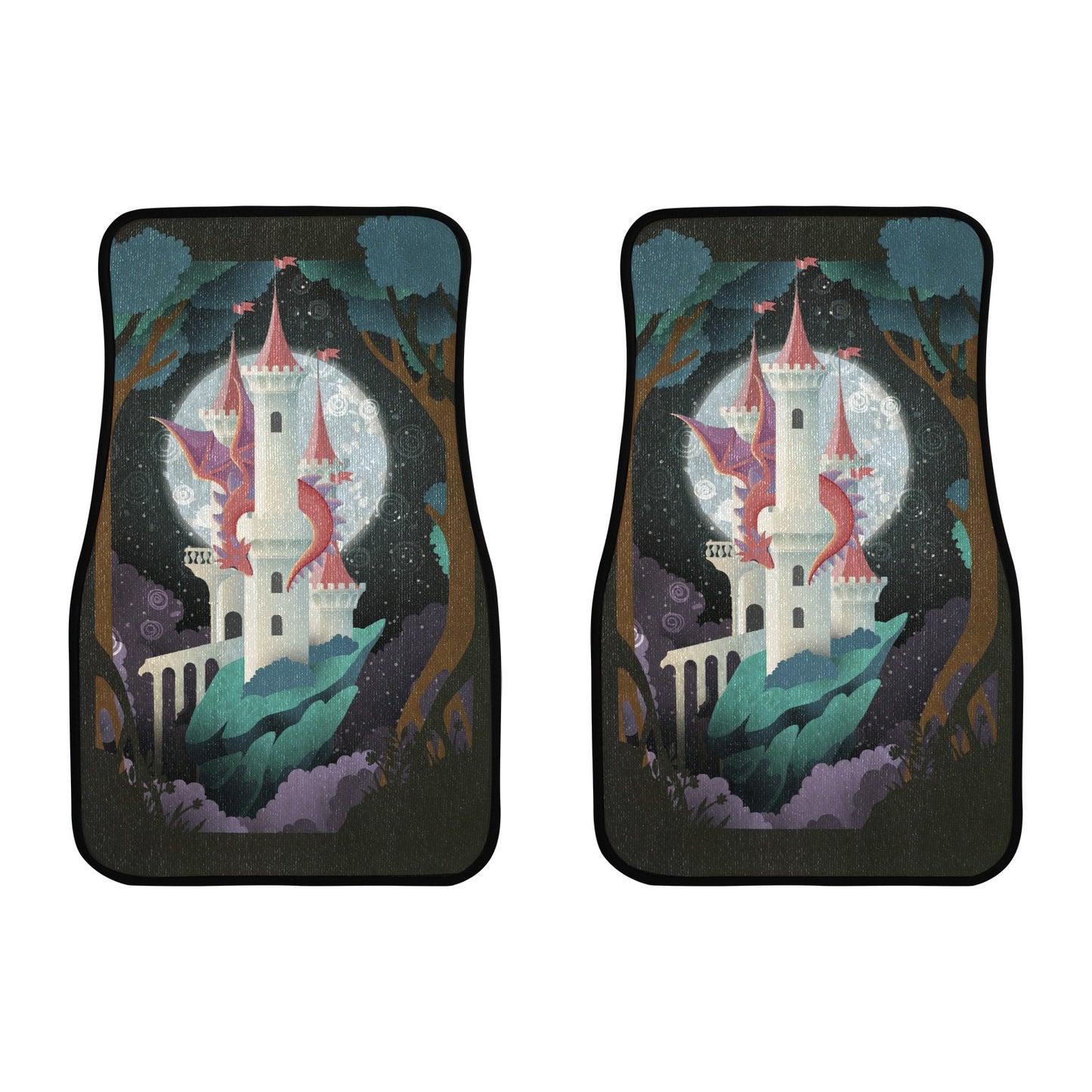 Fairytale Dragon Front Floor Mats (2pcs)