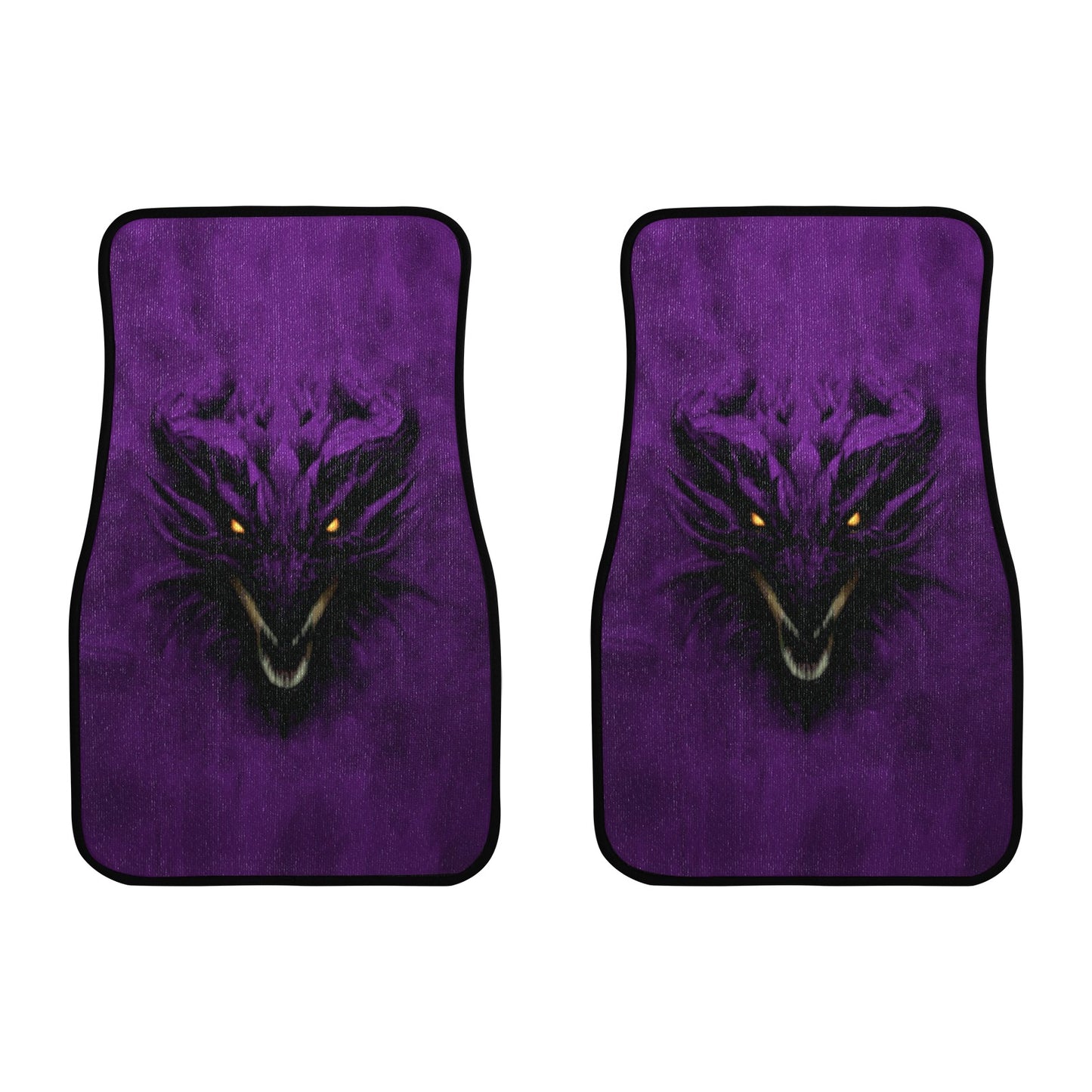 Purple Shadow Dragon Front Car Floor Mat (2pcs)