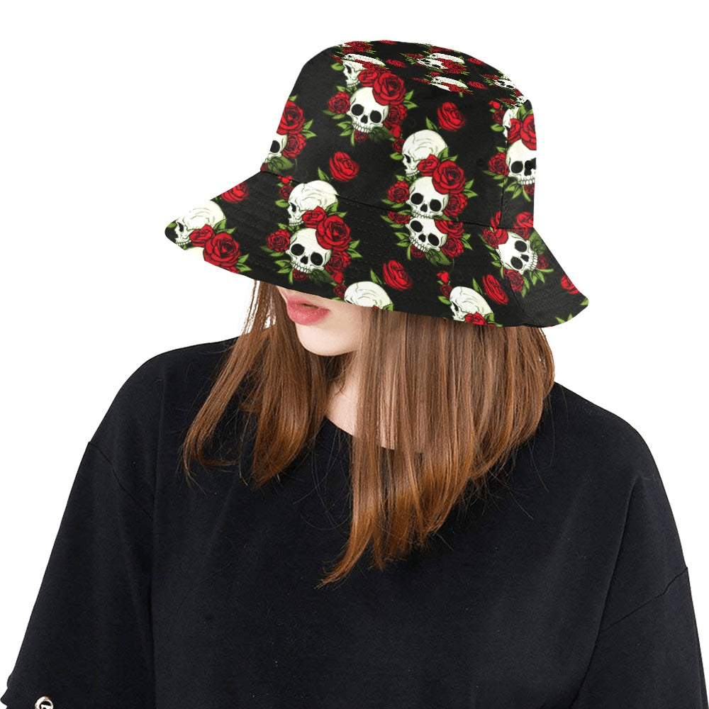 Skulls and Roses Unisex Bucket Hat