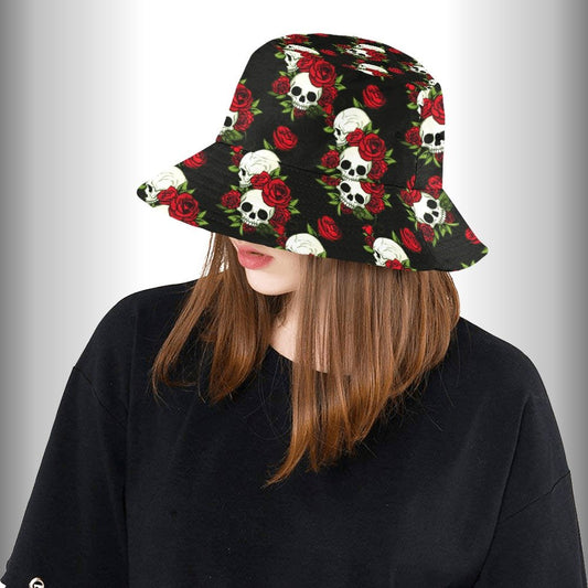 Skulls and Roses Unisex Bucket Hat