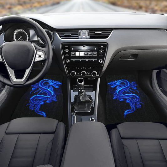 Blue Fire Dragon Front Floor Mats (2pcs)