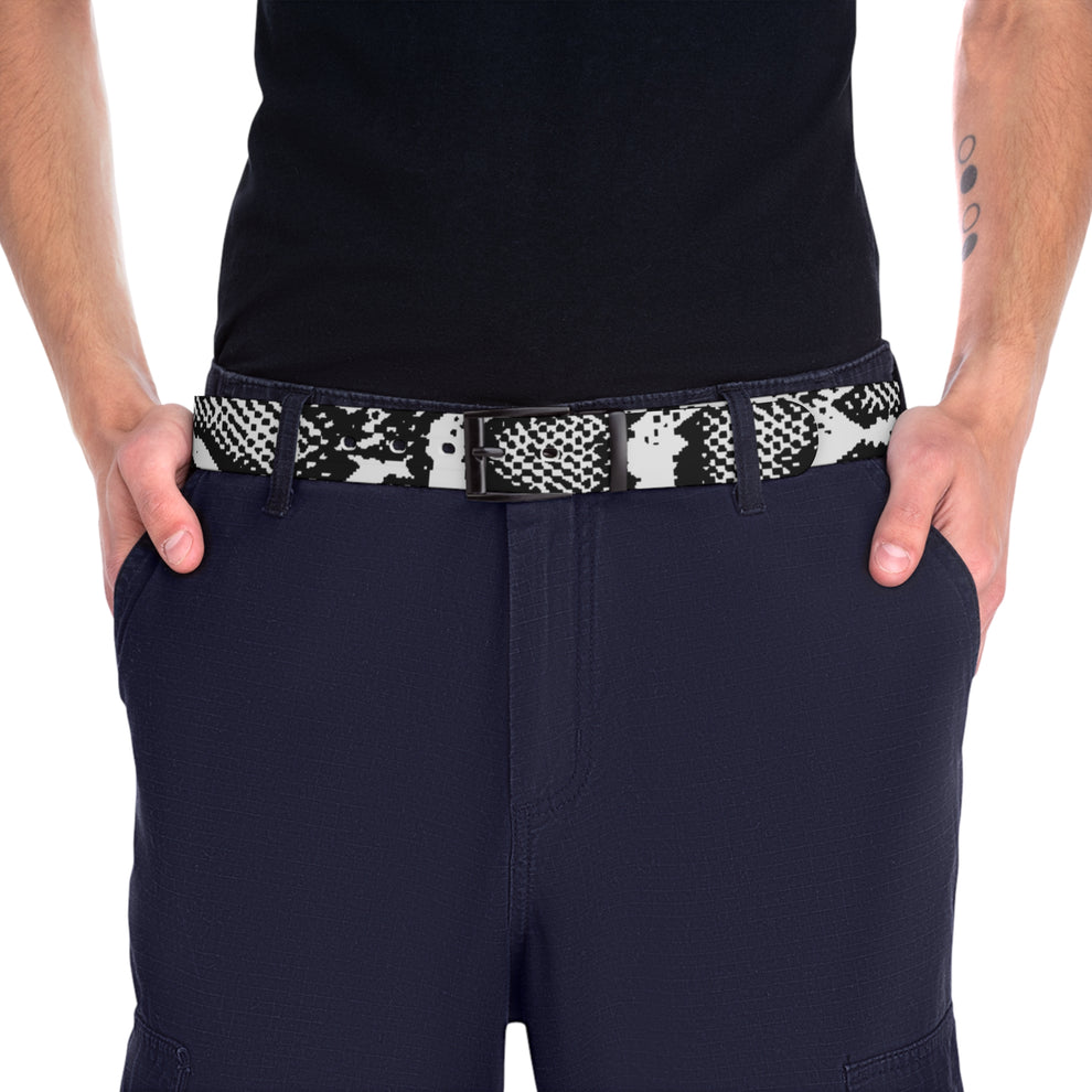Black and White Python Print Belt – Stonecrowe Trading Co.