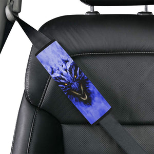 Blue Shadow Dragon Car Seat Belt Cover 7" x 8.5"