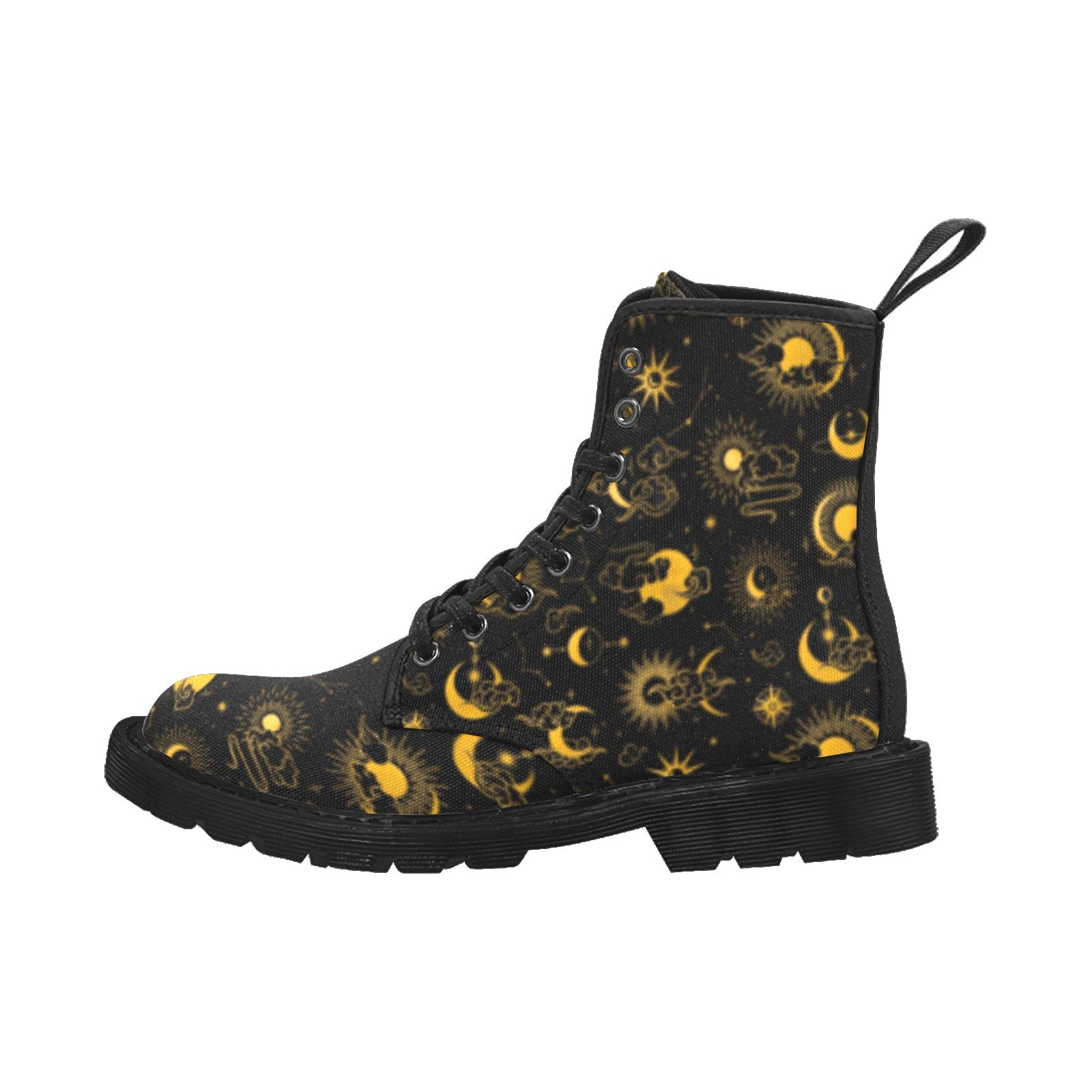 Women's Sun and Moon Canvas Boots