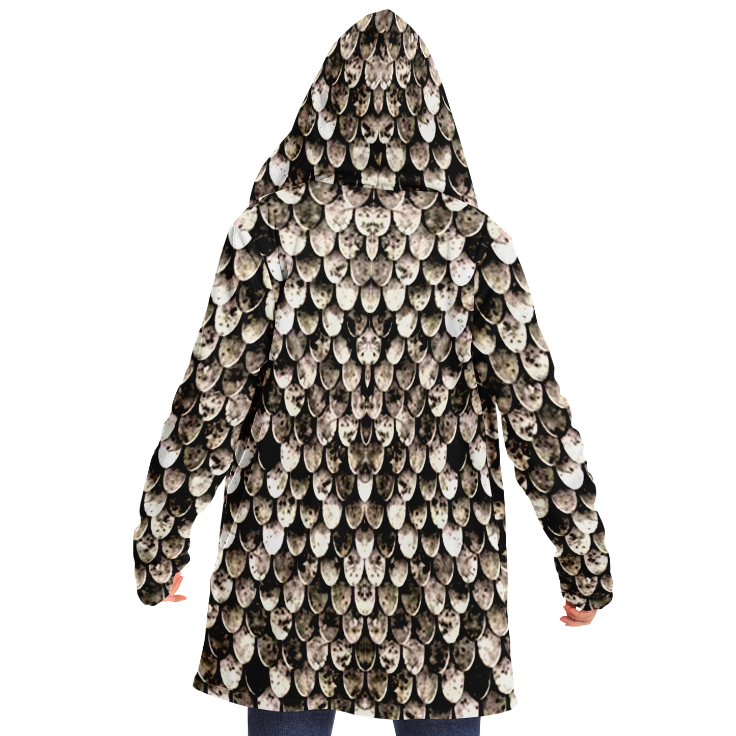 Tarnished Scale Mail Print Cloak