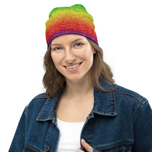 Rainbow Heather Beanie