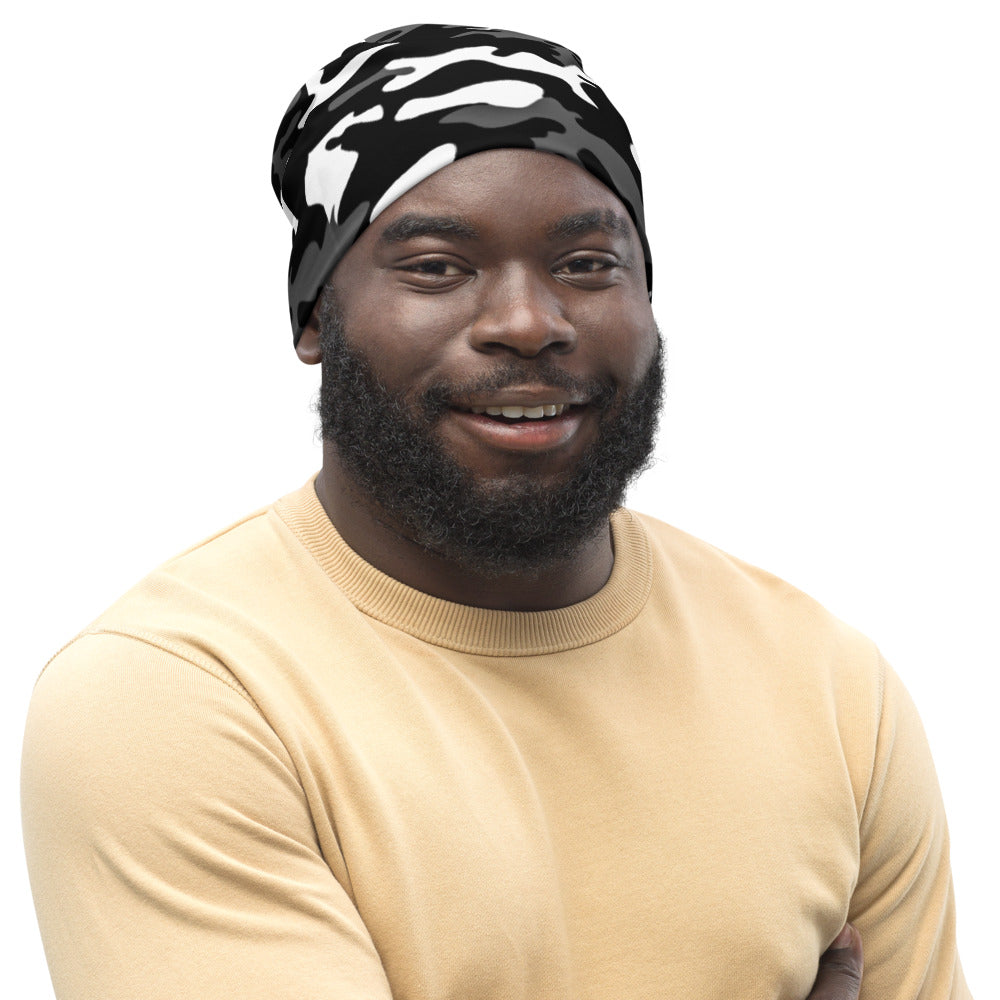 Black and White Camo Beanie