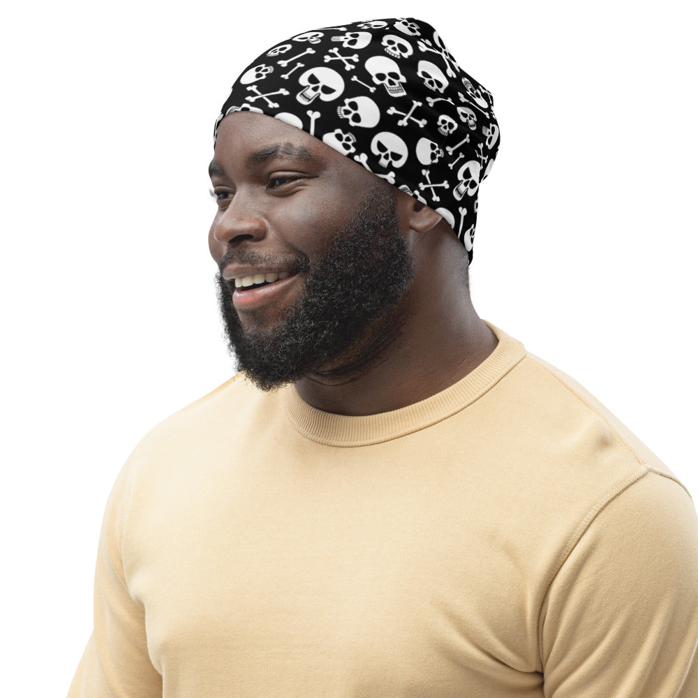 Skulls and Bones All-Over Print Beanie