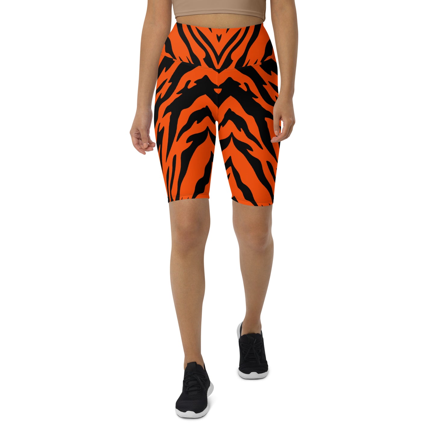 Bengal Tiger Stripe Biker Shorts