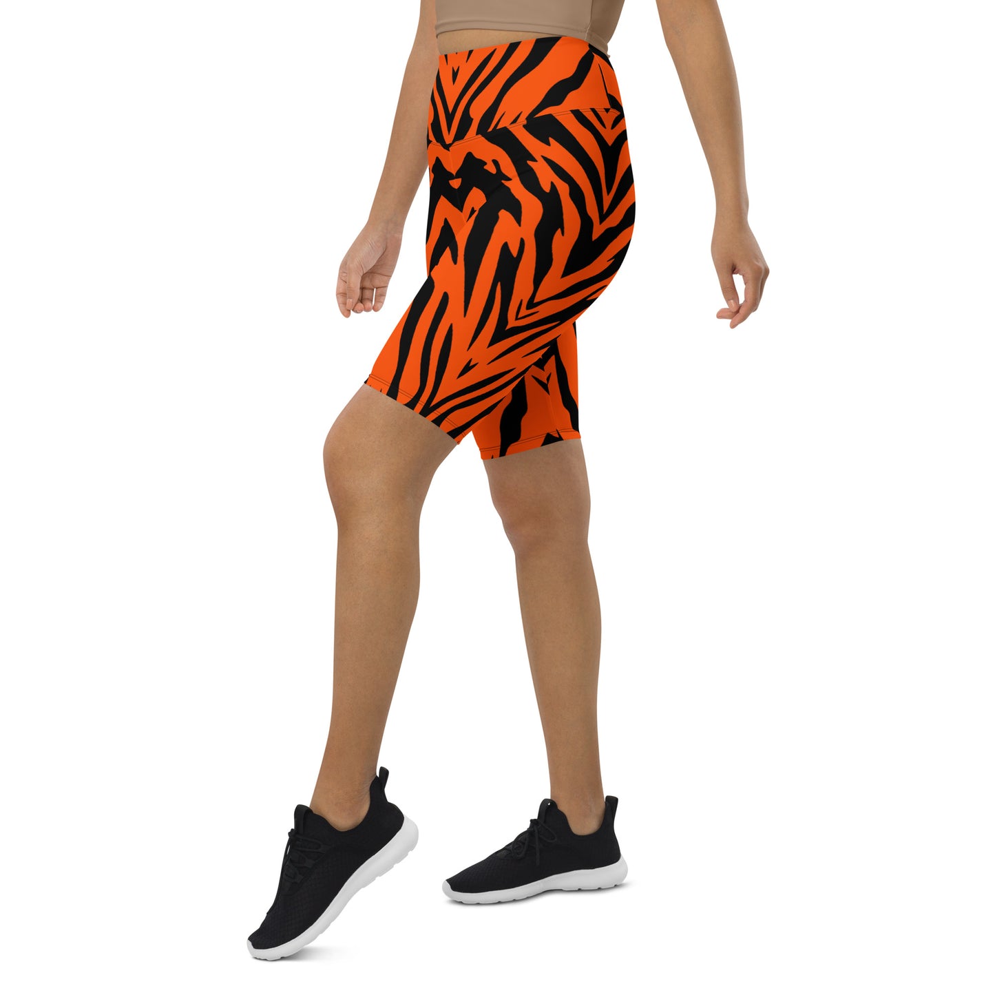 Bengal Tiger Stripe Biker Shorts