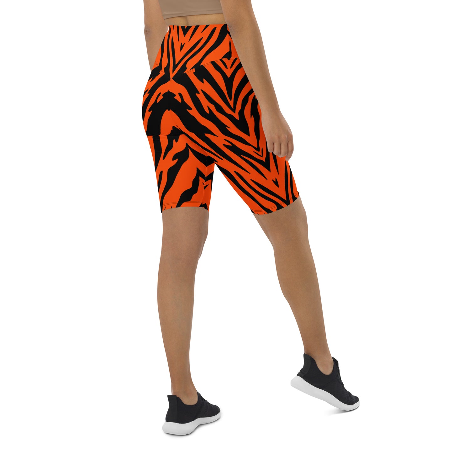 Bengal Tiger Stripe Biker Shorts