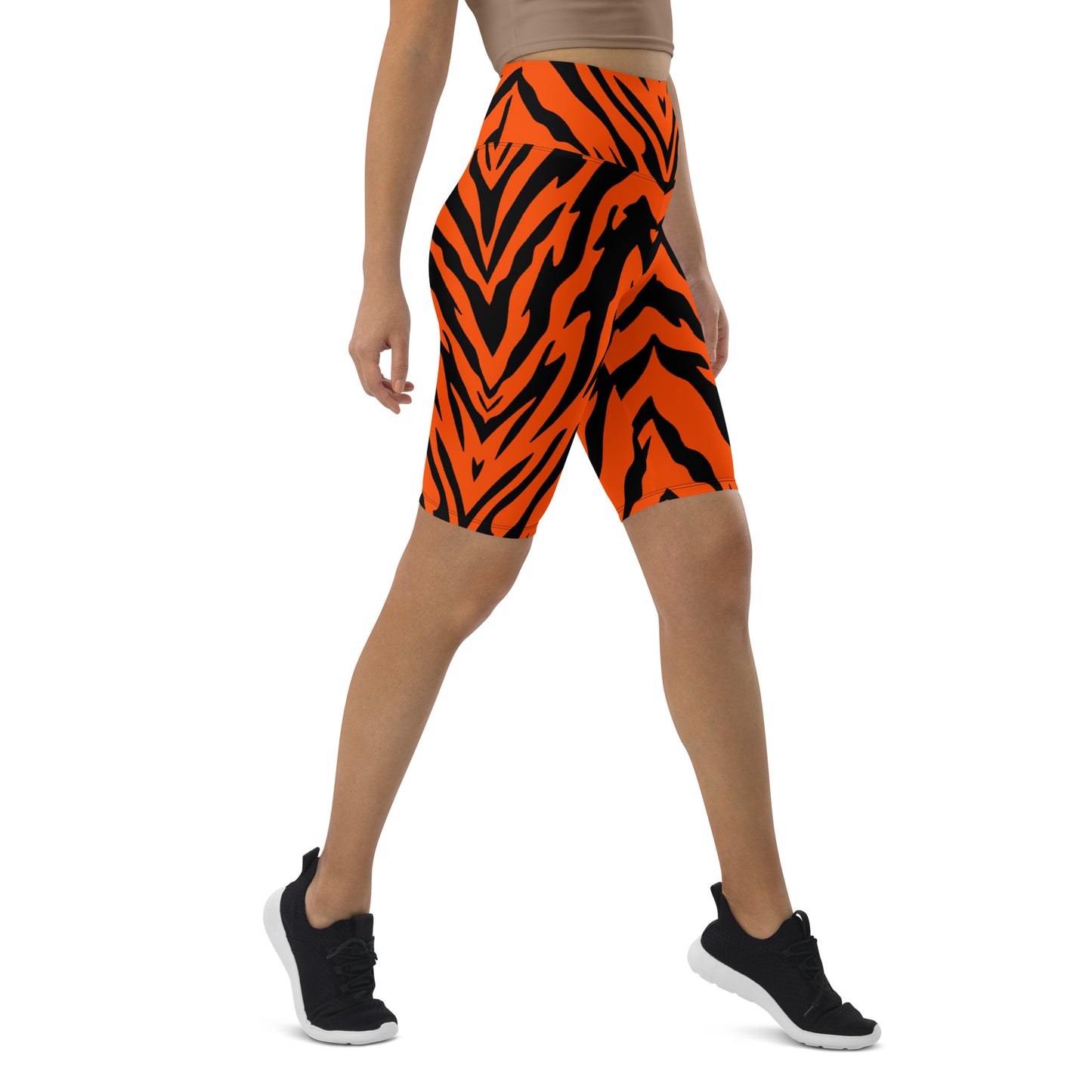 Bengal Tiger Stripe Biker Shorts