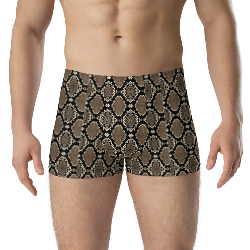 Snakeskin Print Boxer Briefs