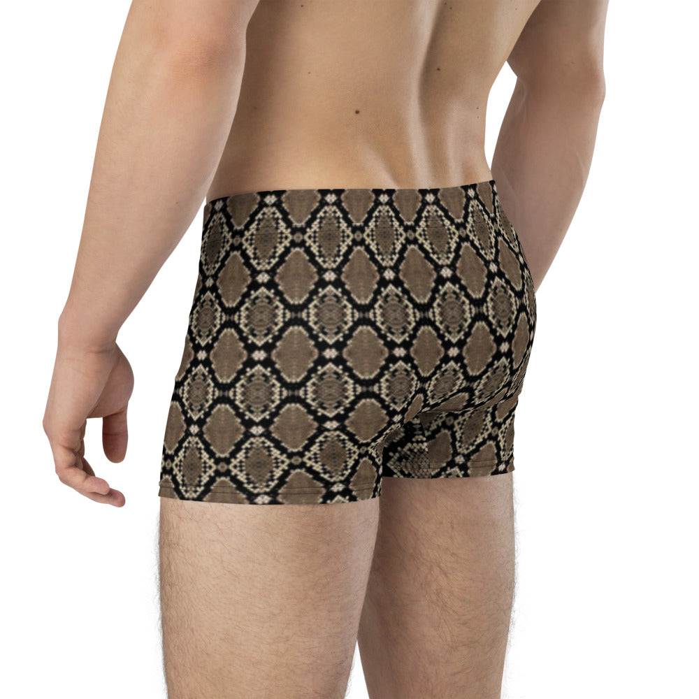 Snakeskin Print Boxer Briefs