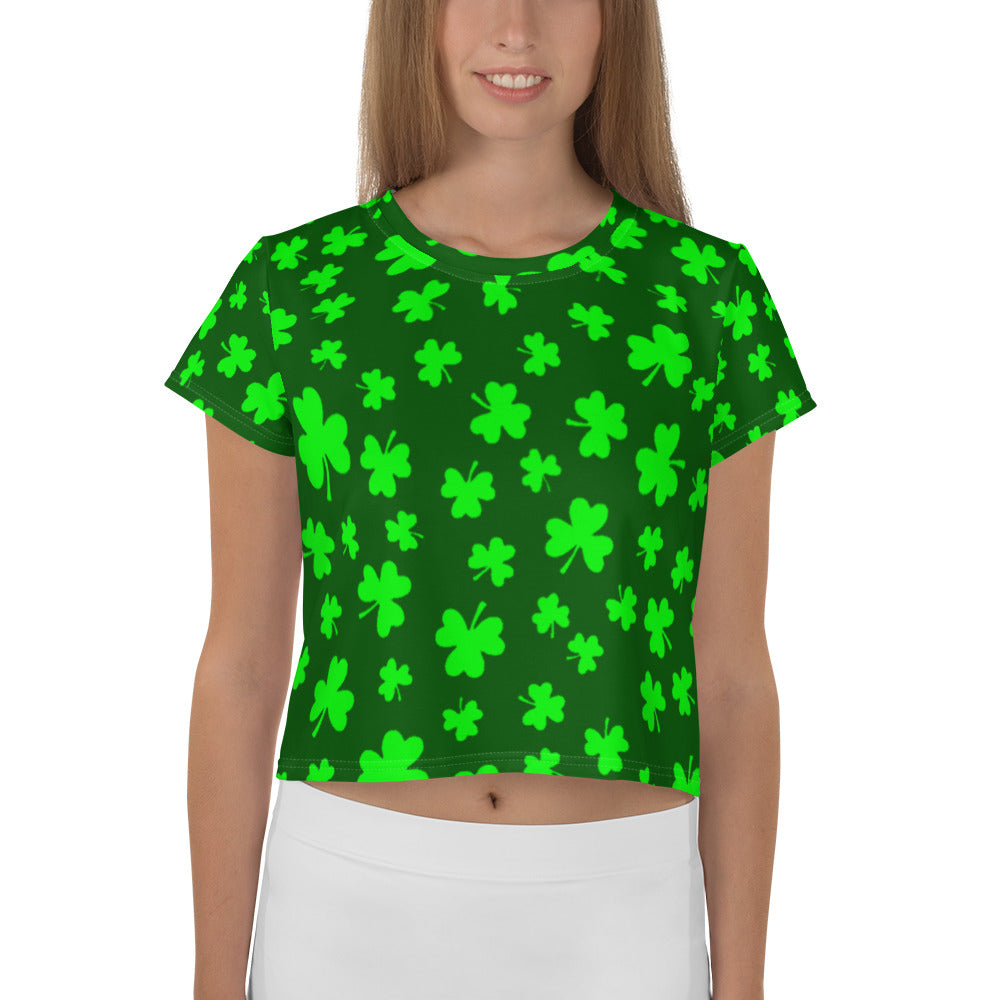 Shamrocks Crop Tee