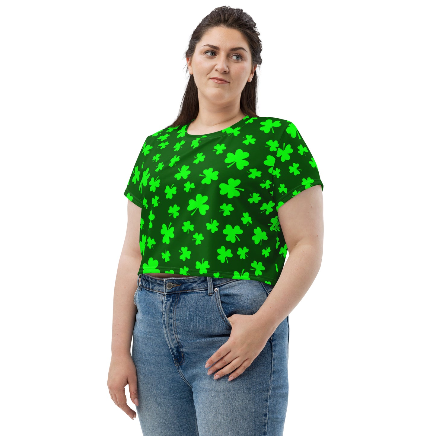 Shamrocks Crop Tee