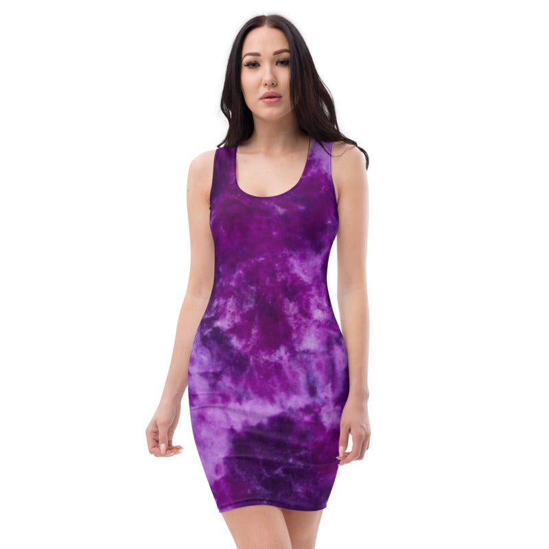 Purple Magic Sleeveless Mini Dress