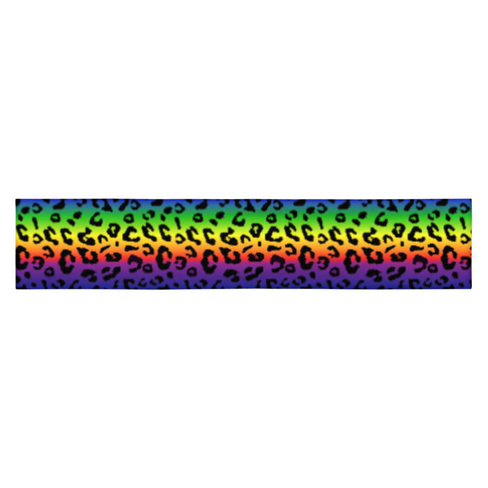 Rainbow Leopard Print Headband