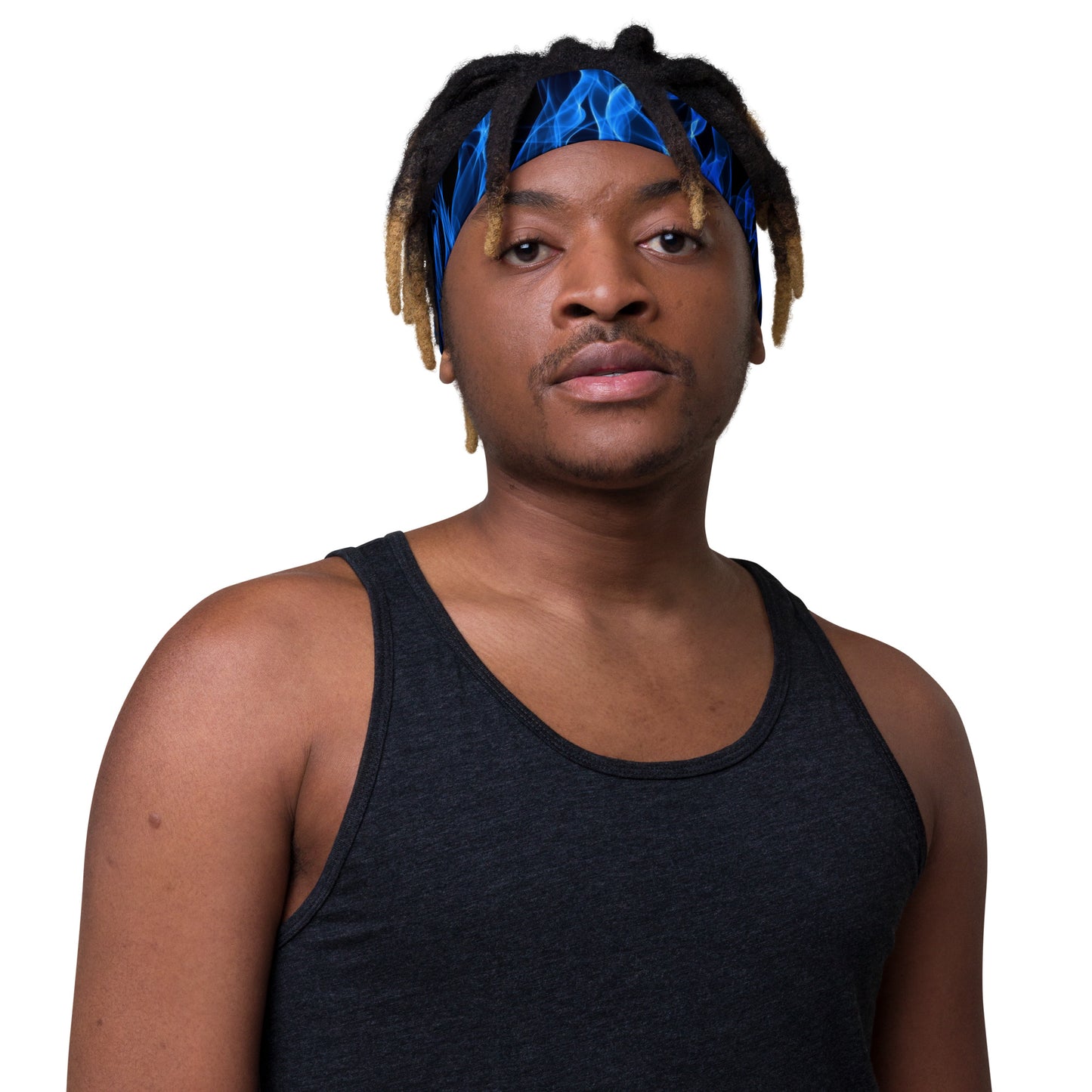 Blue Flames Headband