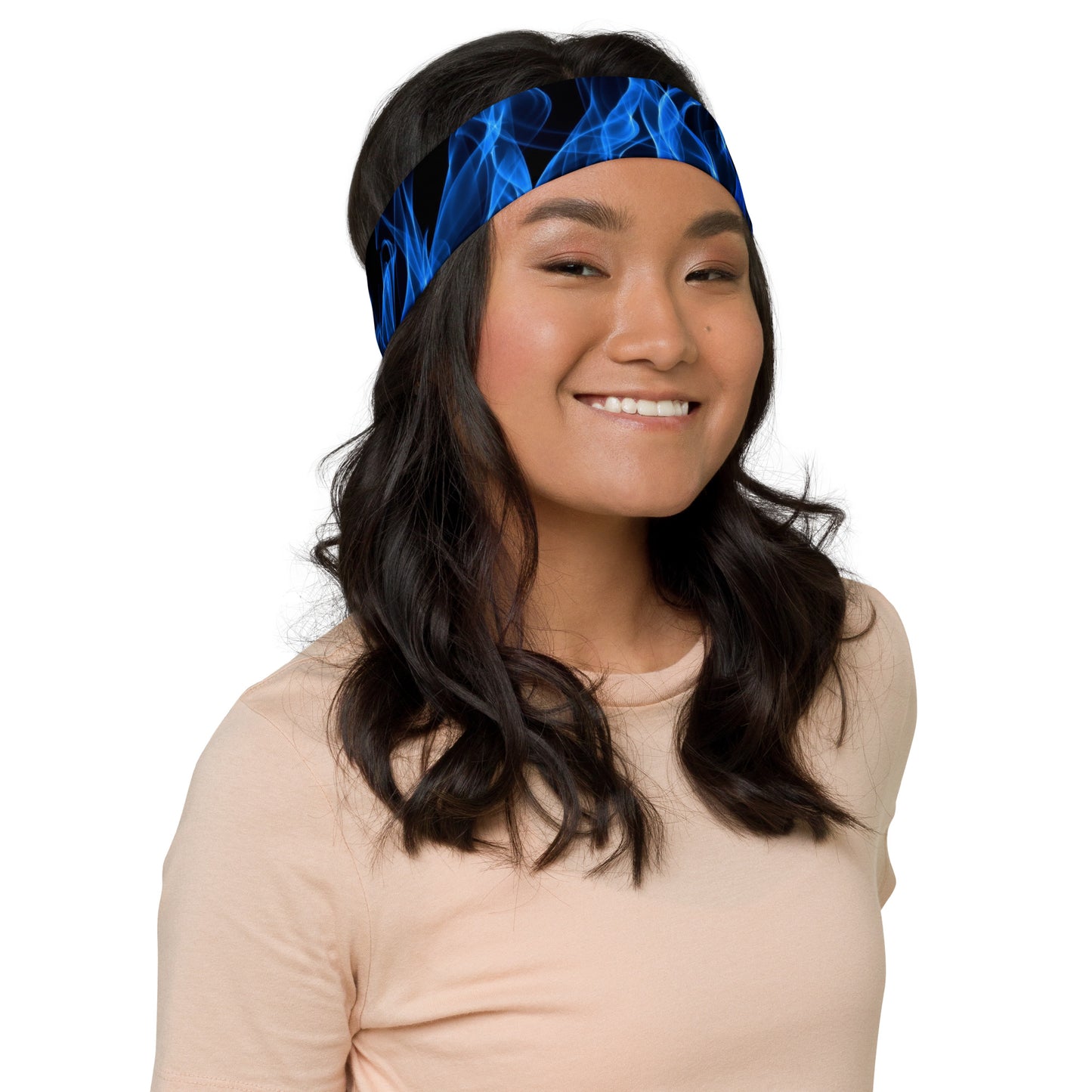 Blue Flames Headband