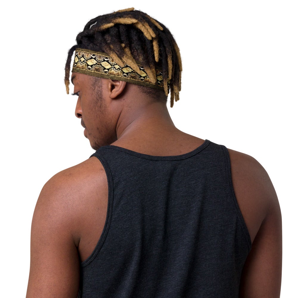 Bronze and Bone Python Print Headband