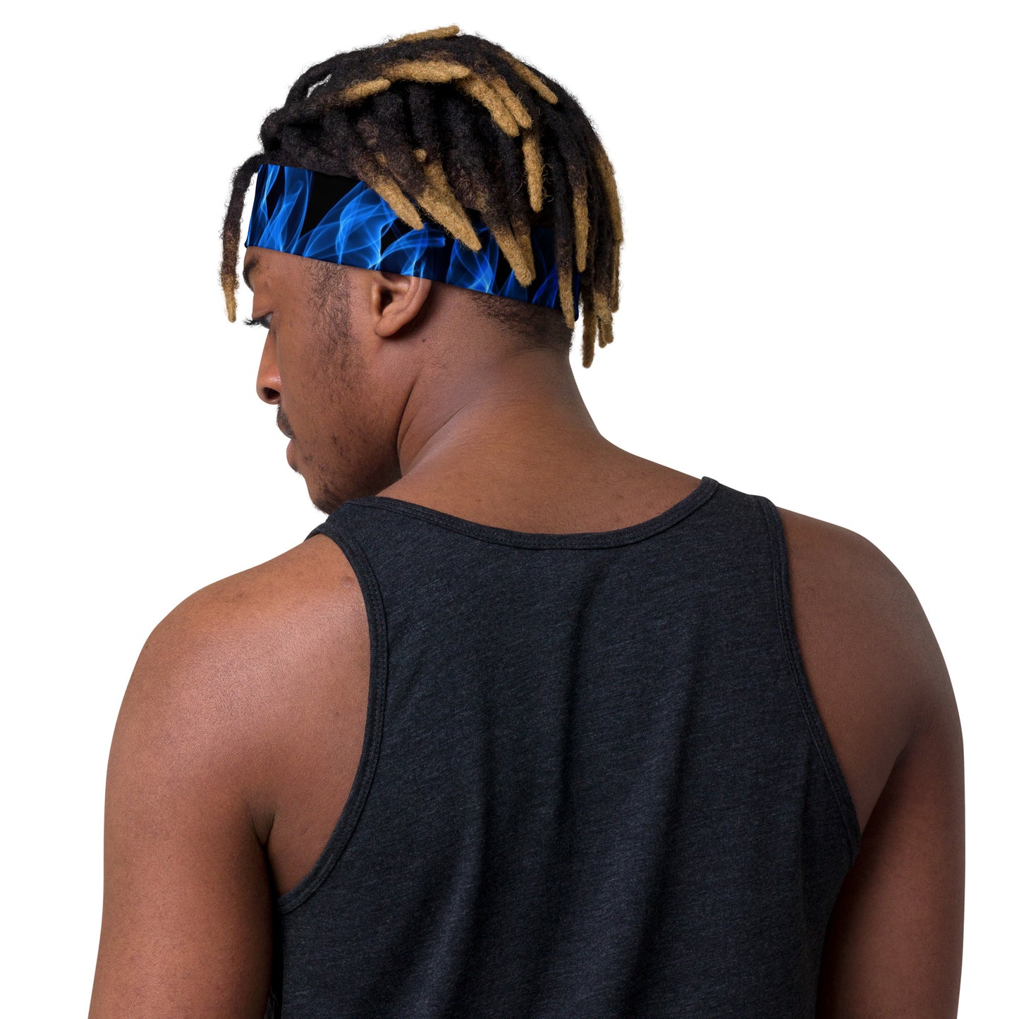 Blue Flames Headband