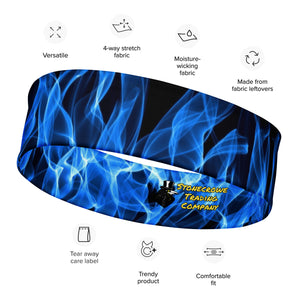 Blue Flames Headband