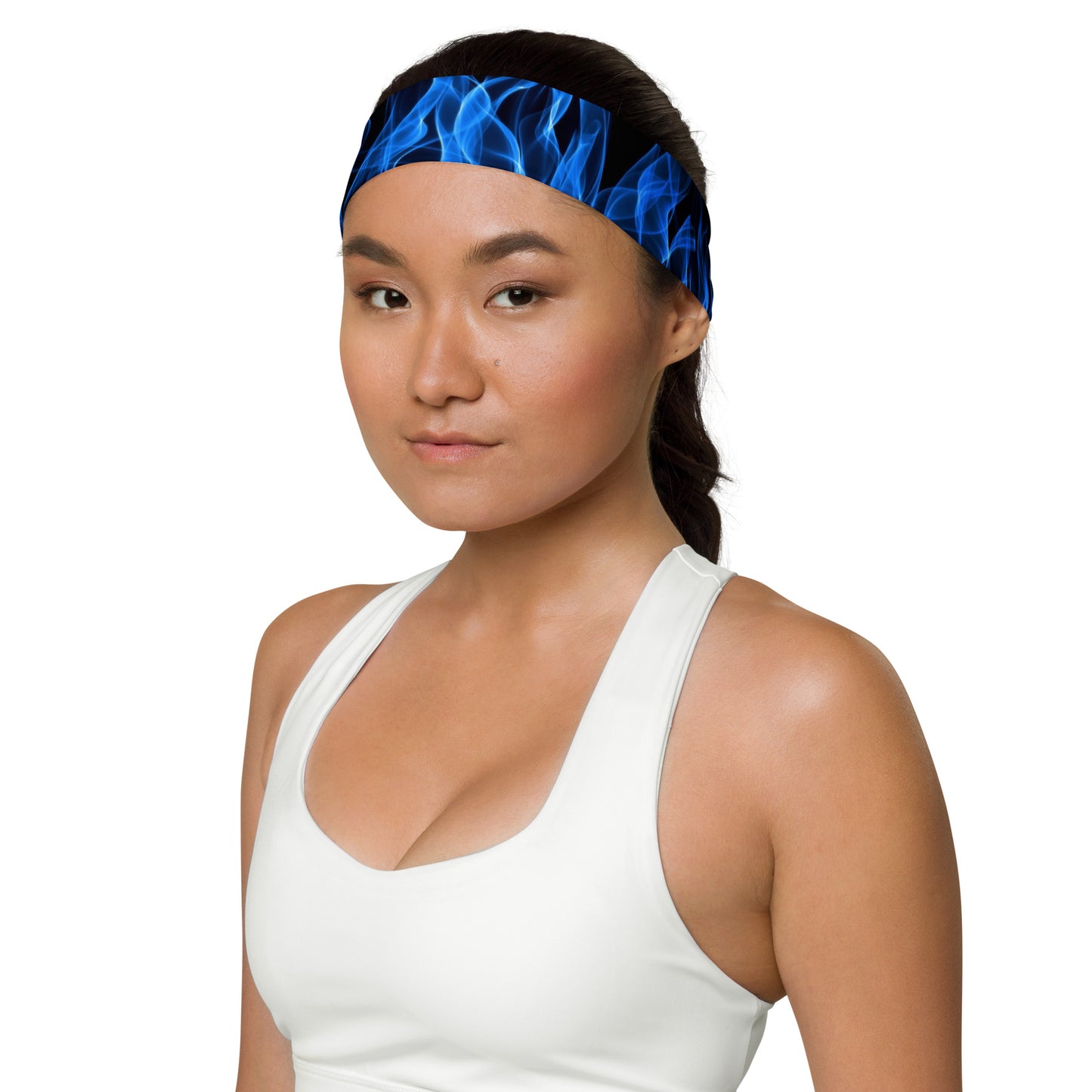 Blue Flames Headband