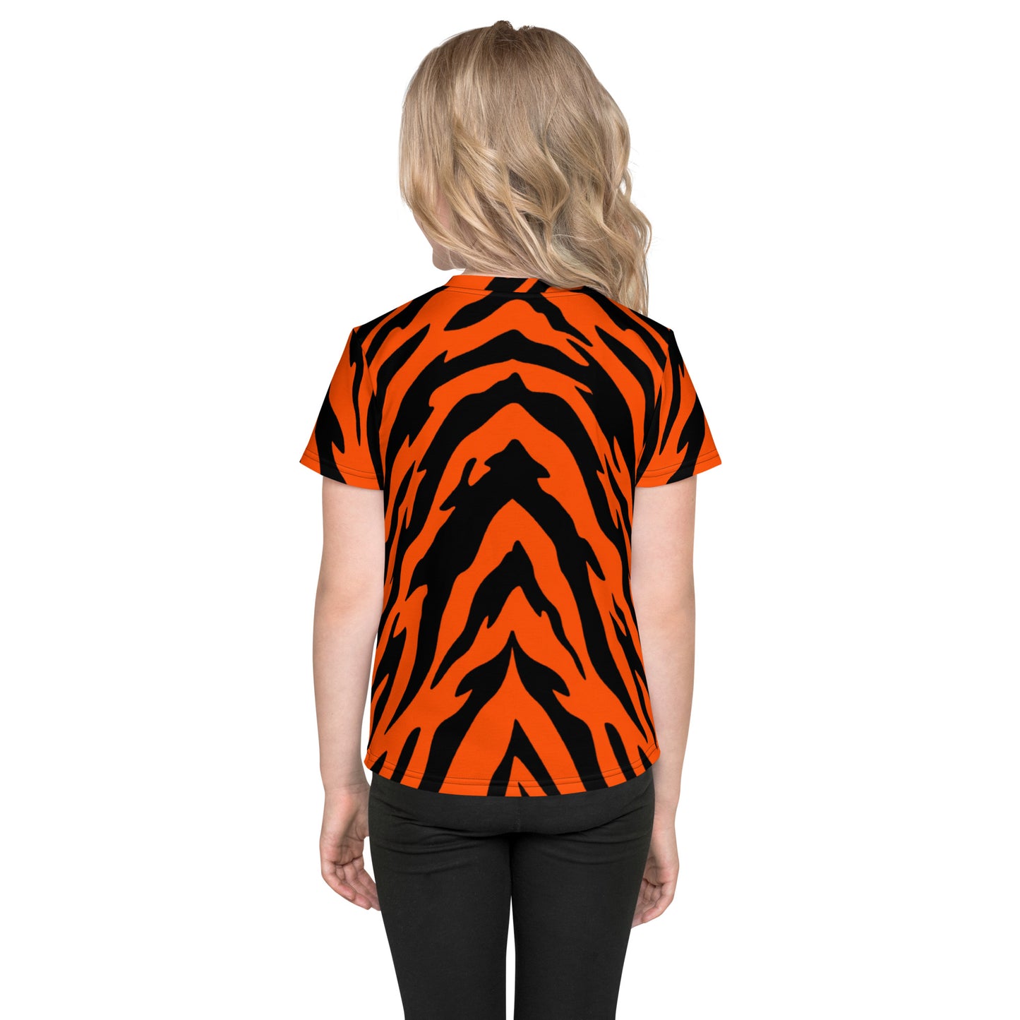 Bengal Tiger Stripe Kids' Crew Neck T-shirt