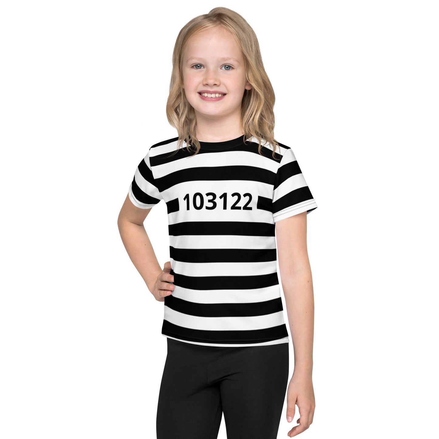 Prison Stripes Kids' Crew Neck T-shirt