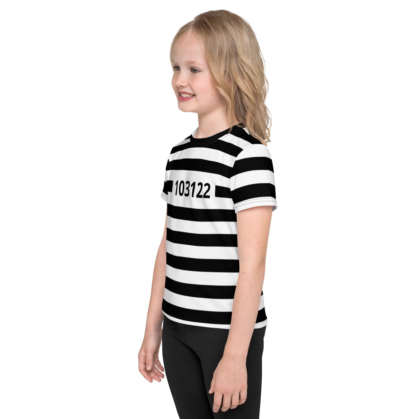 Prison Stripes Kids' Crew Neck T-shirt