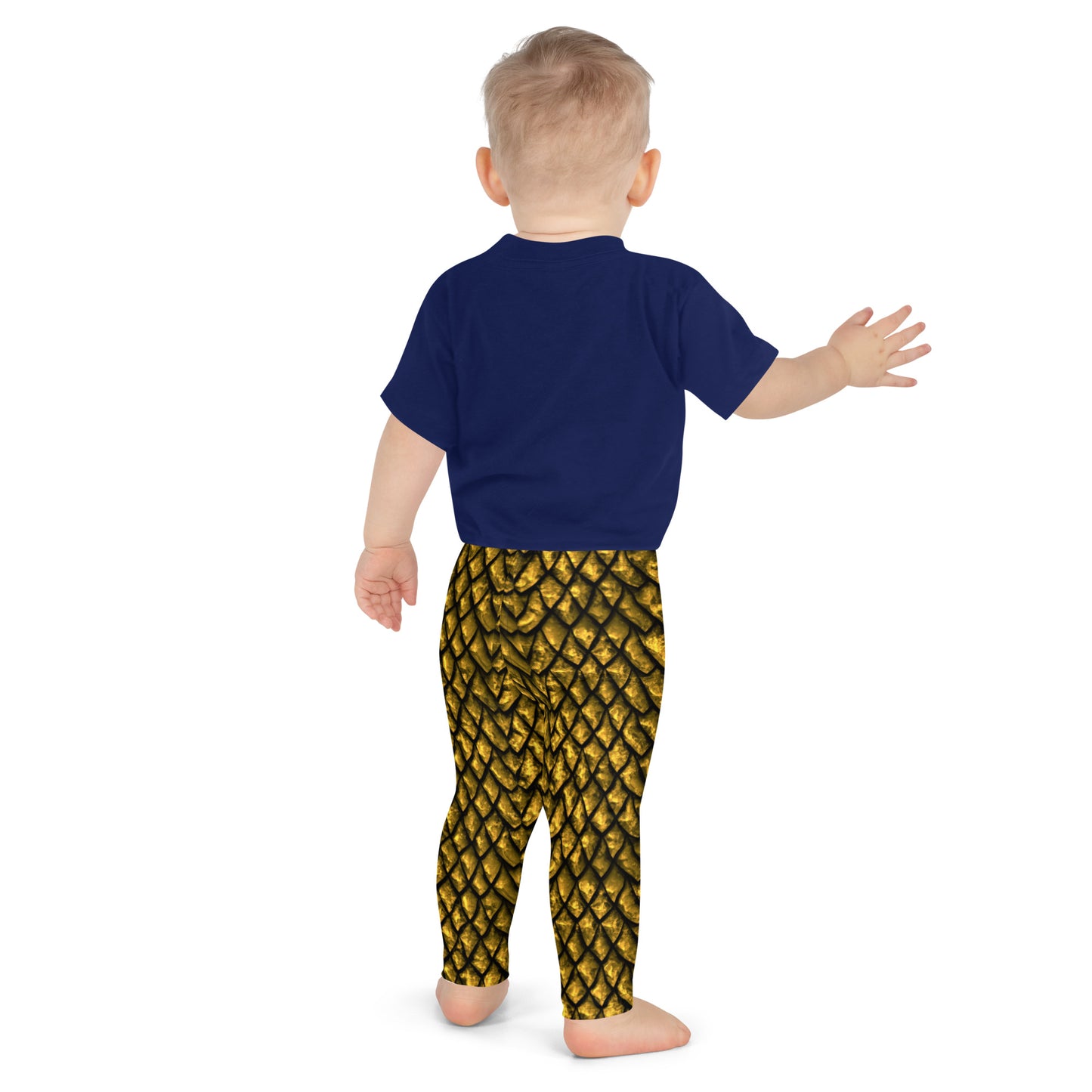 Gold Dragon Scale Kids' Leggings