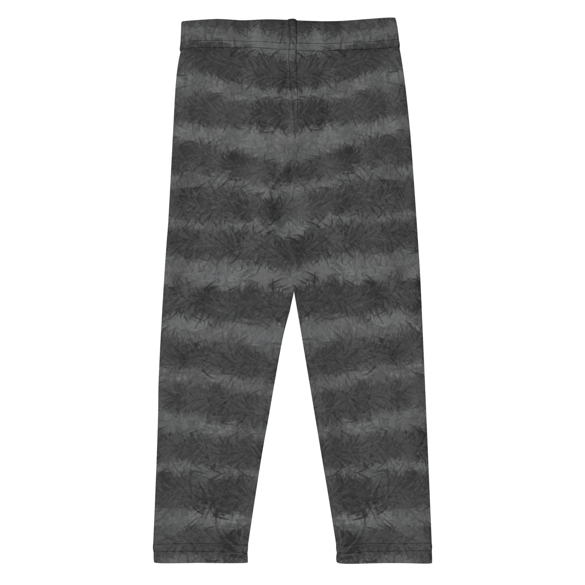 Grey Tabby Cat Fur Print Kids' Leggings
