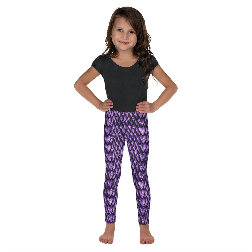 Amethyst Dragon Scale Kids' Leggings