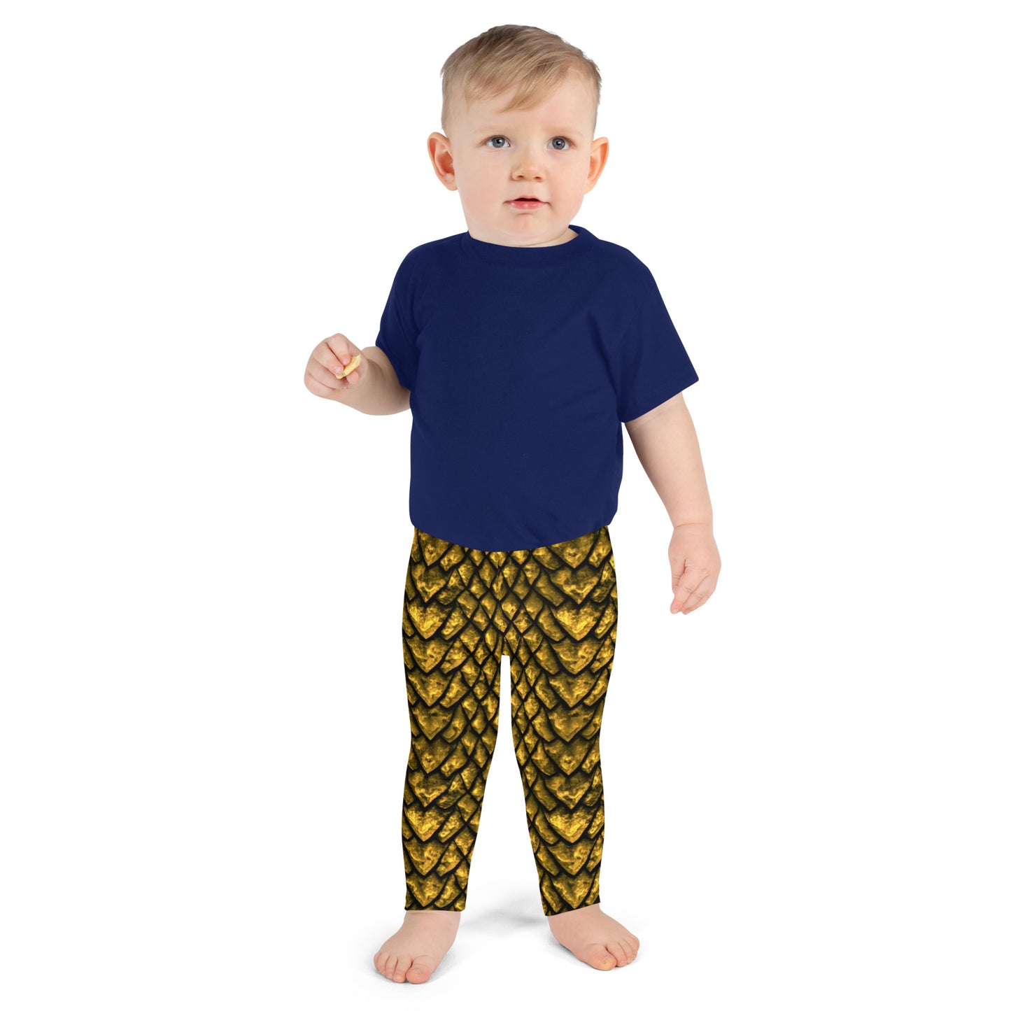 Gold Dragon Scale Kids' Leggings