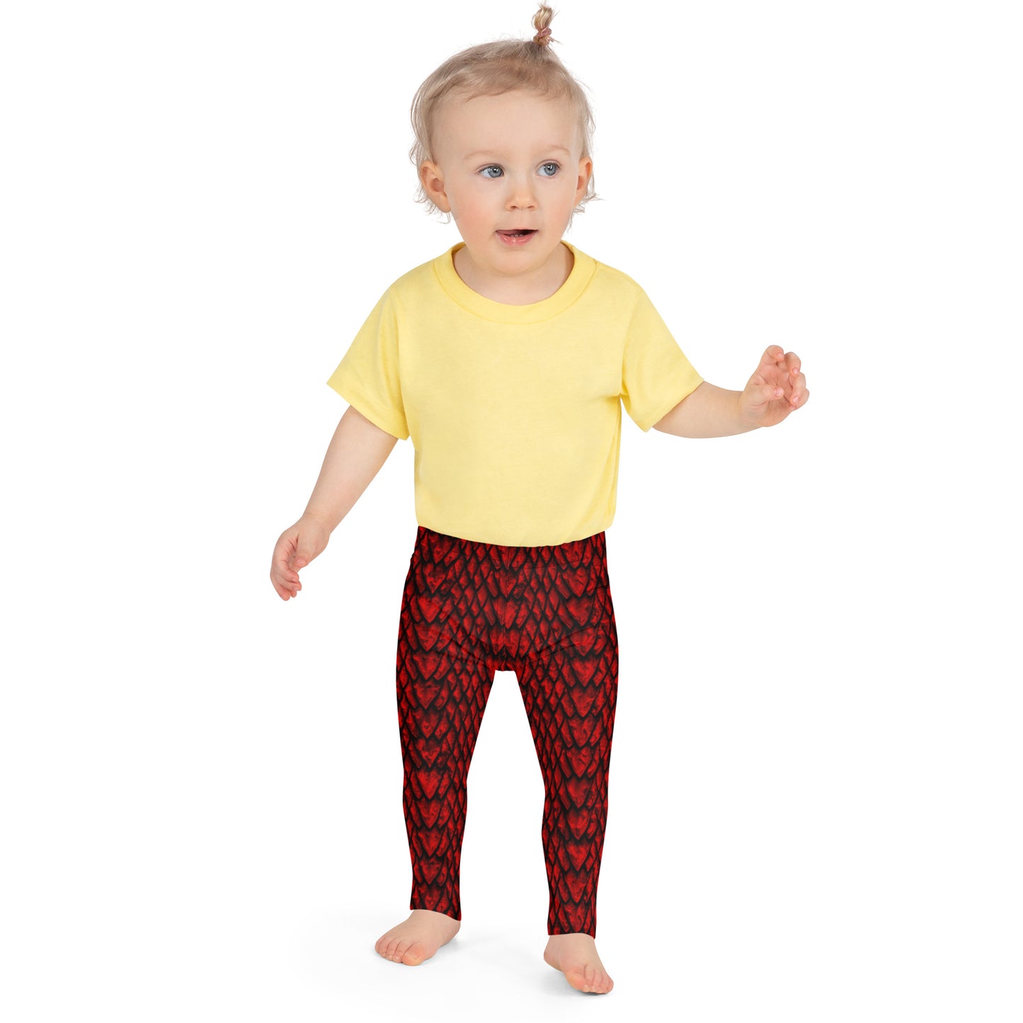 Ruby Dragon Scale Kids' Leggings