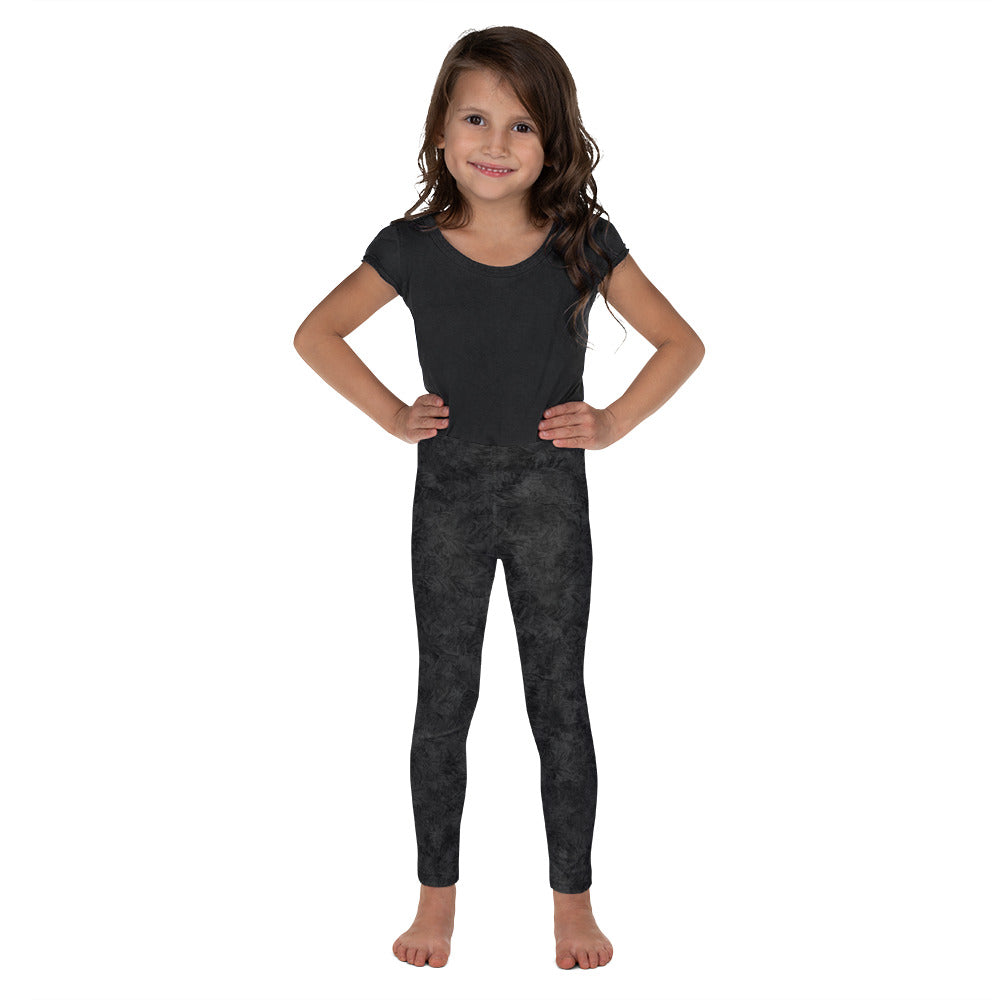 Black Cat Fur Print Kids' Leggings