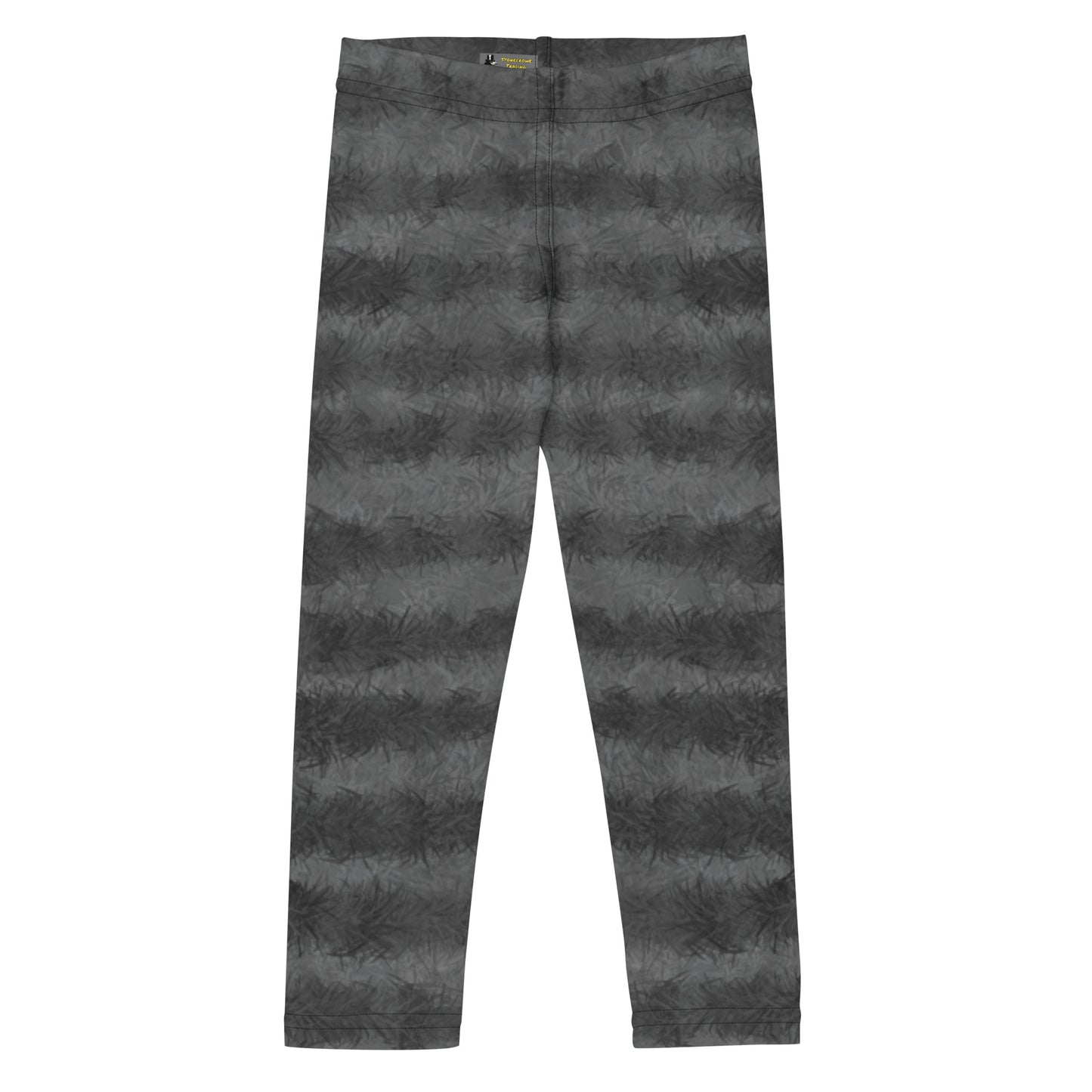 Grey Tabby Cat Fur Print Kids' Leggings