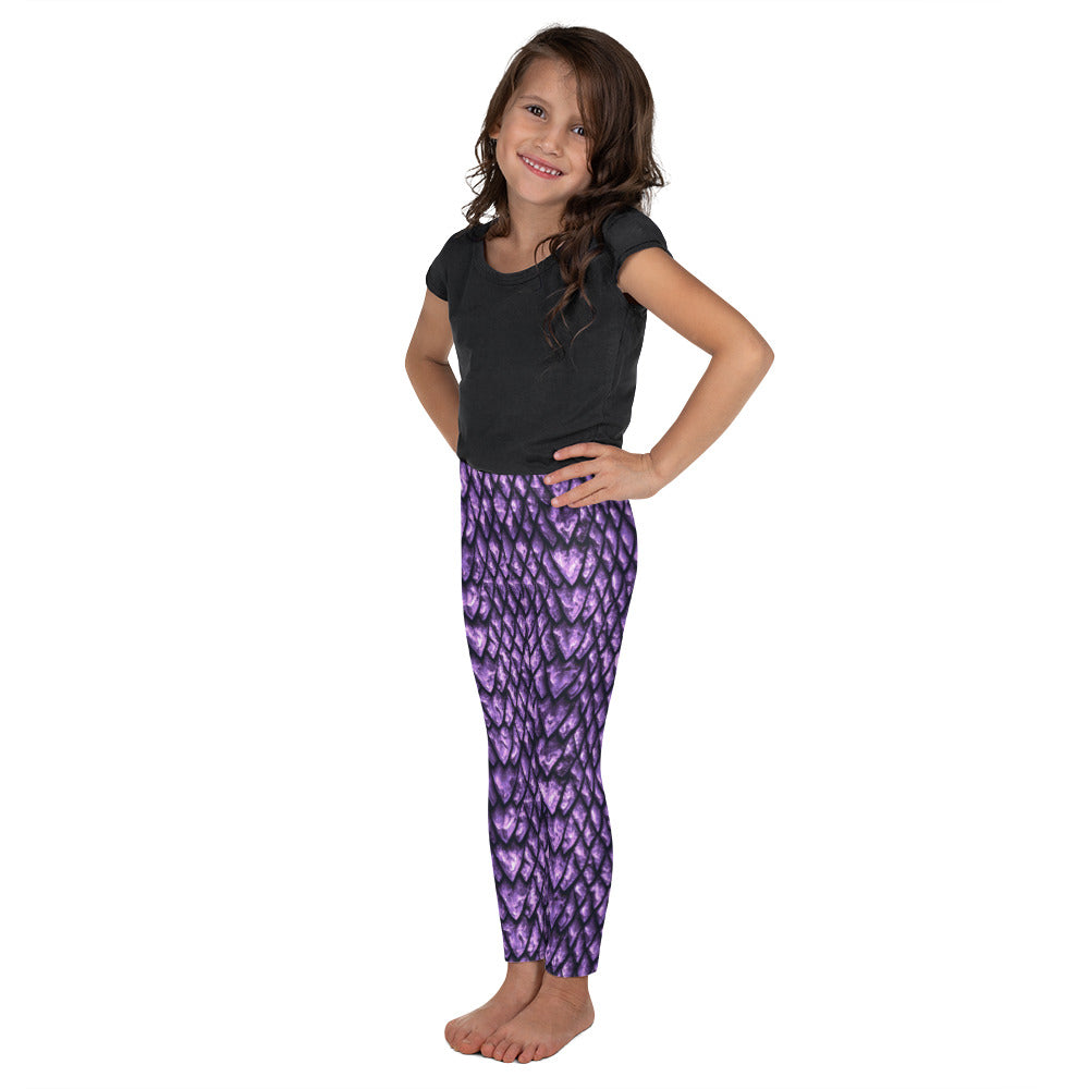 Amethyst Dragon Scale Kids' Leggings