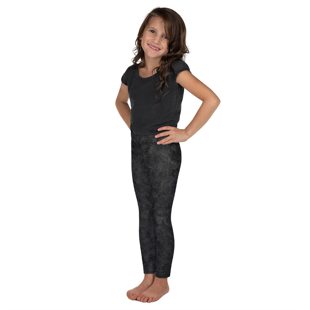 Black Cat Fur Print Kids' Leggings