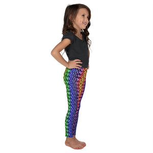 Rainbow Dragon Scale Kids' Leggings