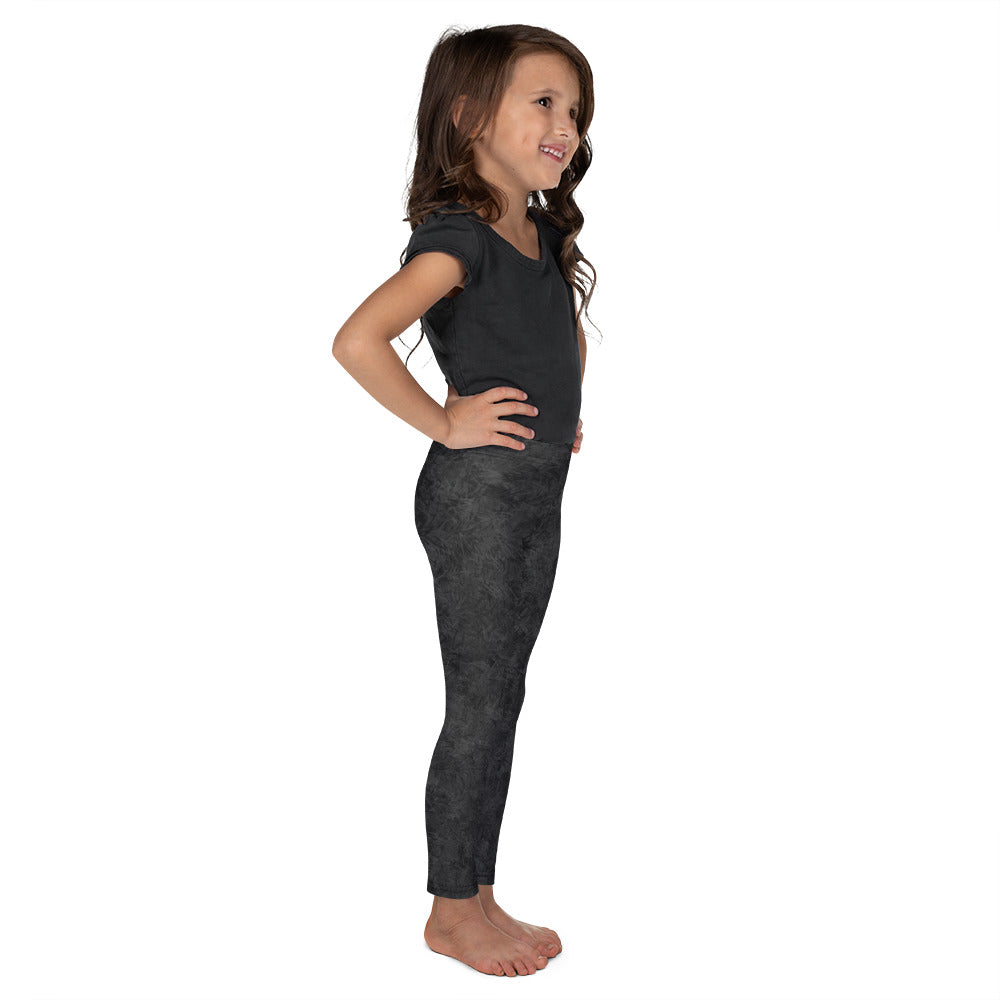 Black Cat Fur Print Kids' Leggings