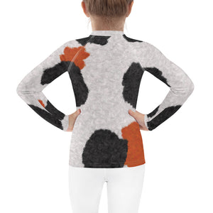 Calico Cat Fur Print Kids' Rash Guard